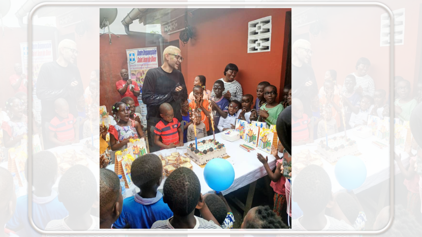 Anniversaire solidaire avec les enfants du centre